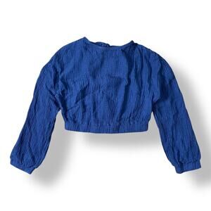 Bella Dahl NWT Bright Night Blue Wrap Blouse‎ Size XS